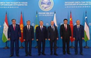 участники заседания Совета глав государств-членов ШОС, 10 июля 2015 года, Уфа